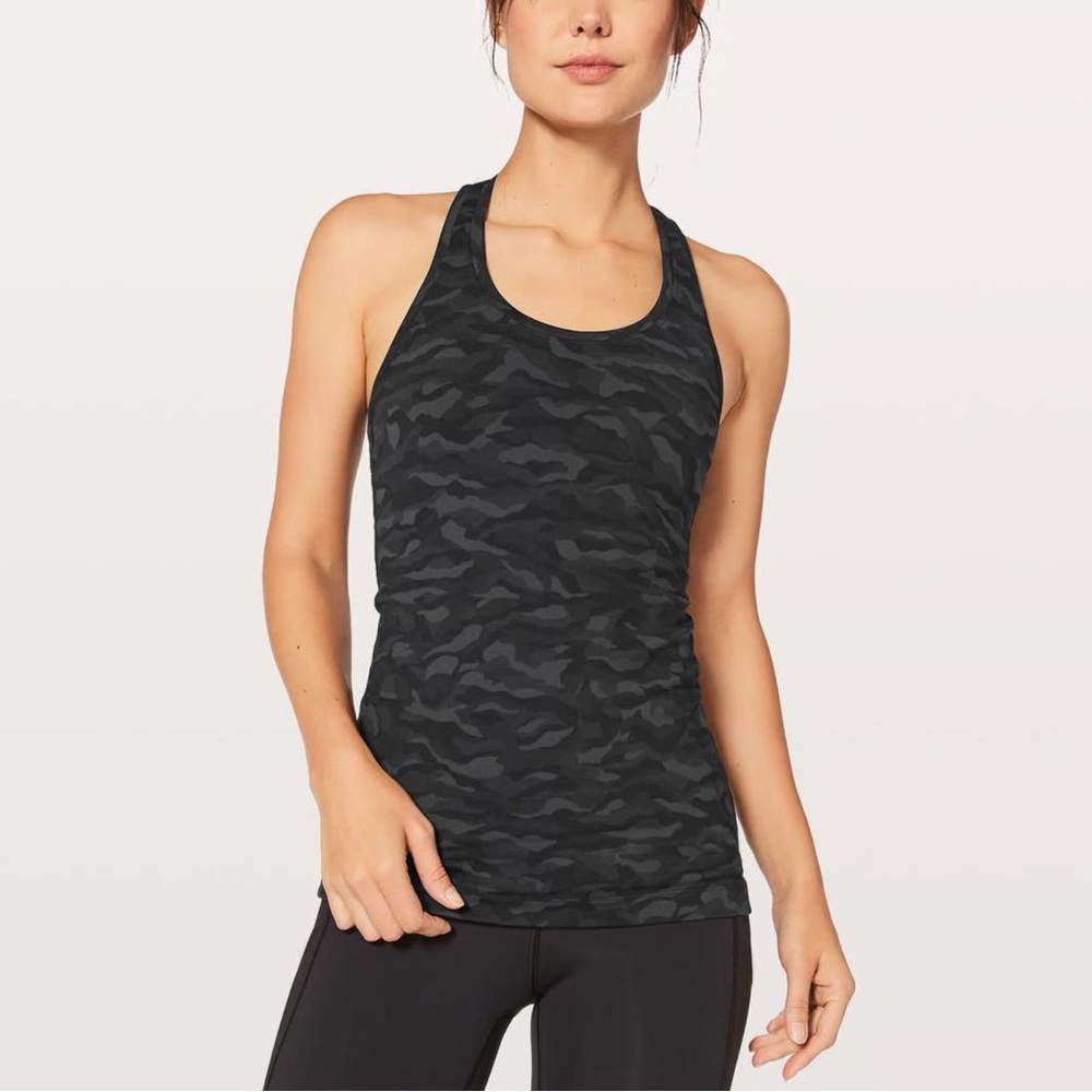 Black Camouflage Lululemon Racerback Tank Top 8